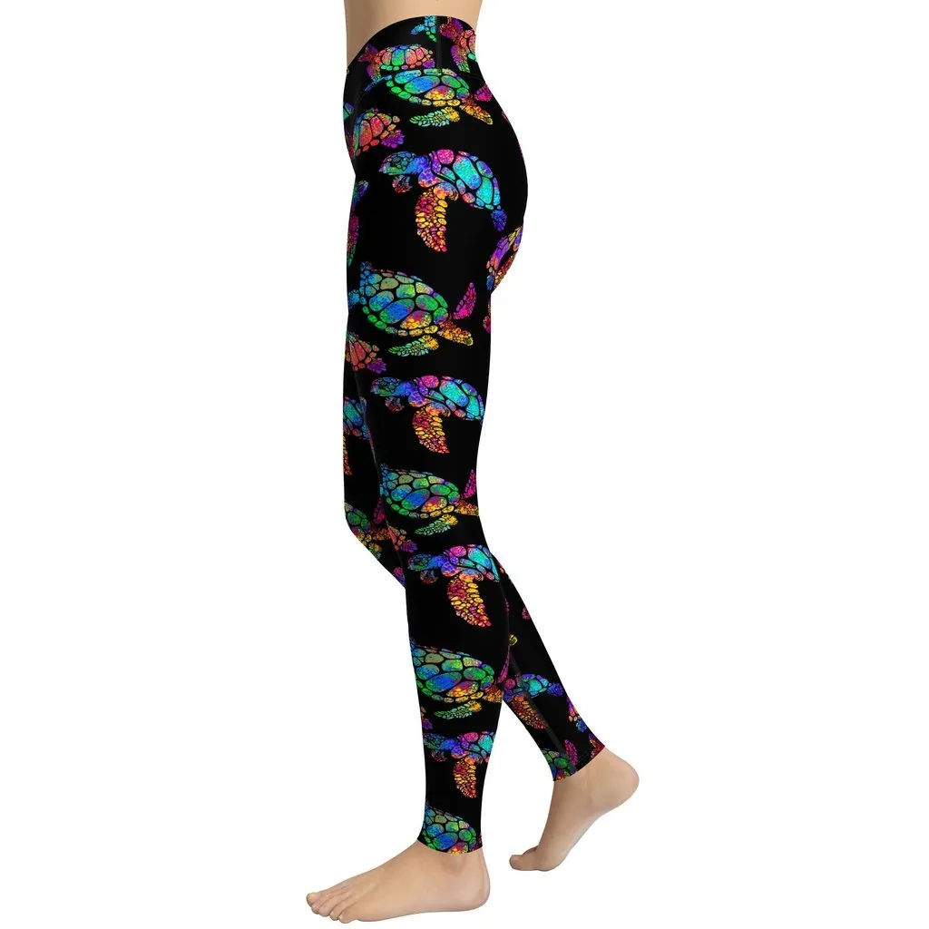 Turtle Yoga Leggings