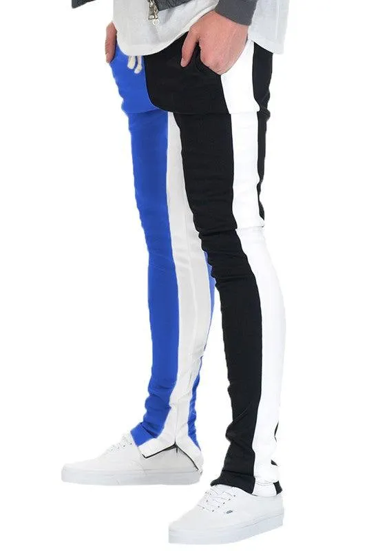 Two Tone Color Block Track Pants Joggers