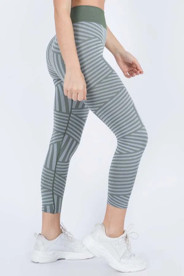 Vital Multi Striped Workout Leggings