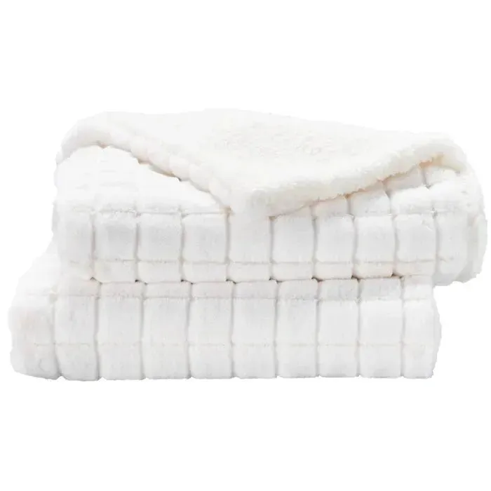 Waverly Pillows RD123 White Throw Blanket