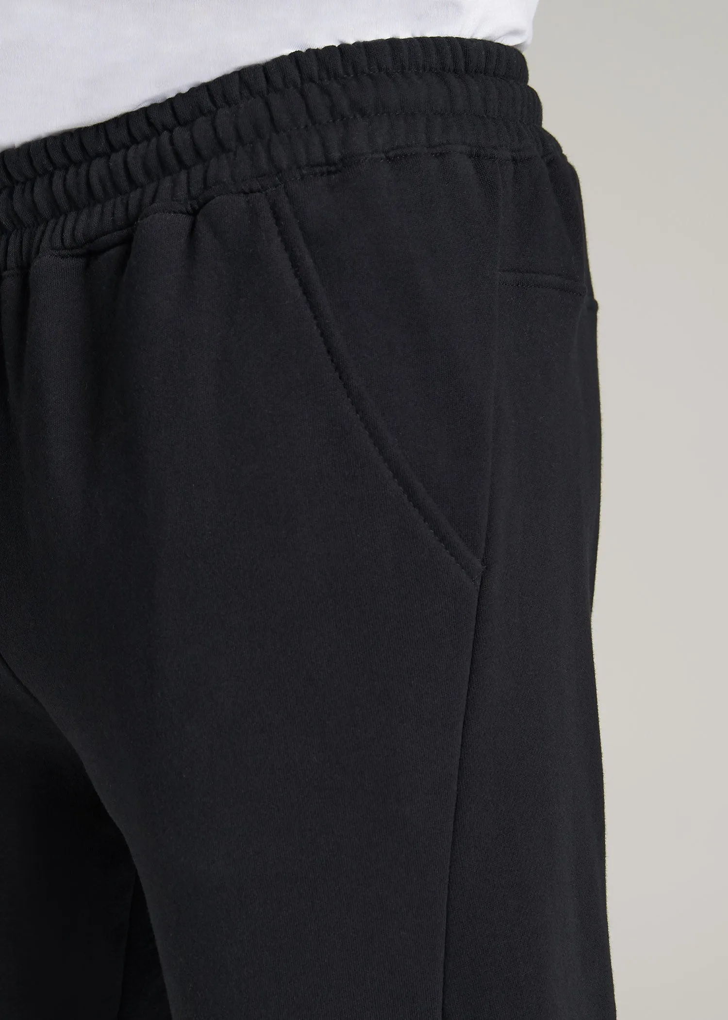 Wearever Fleece Joggers for Tall Men in Black