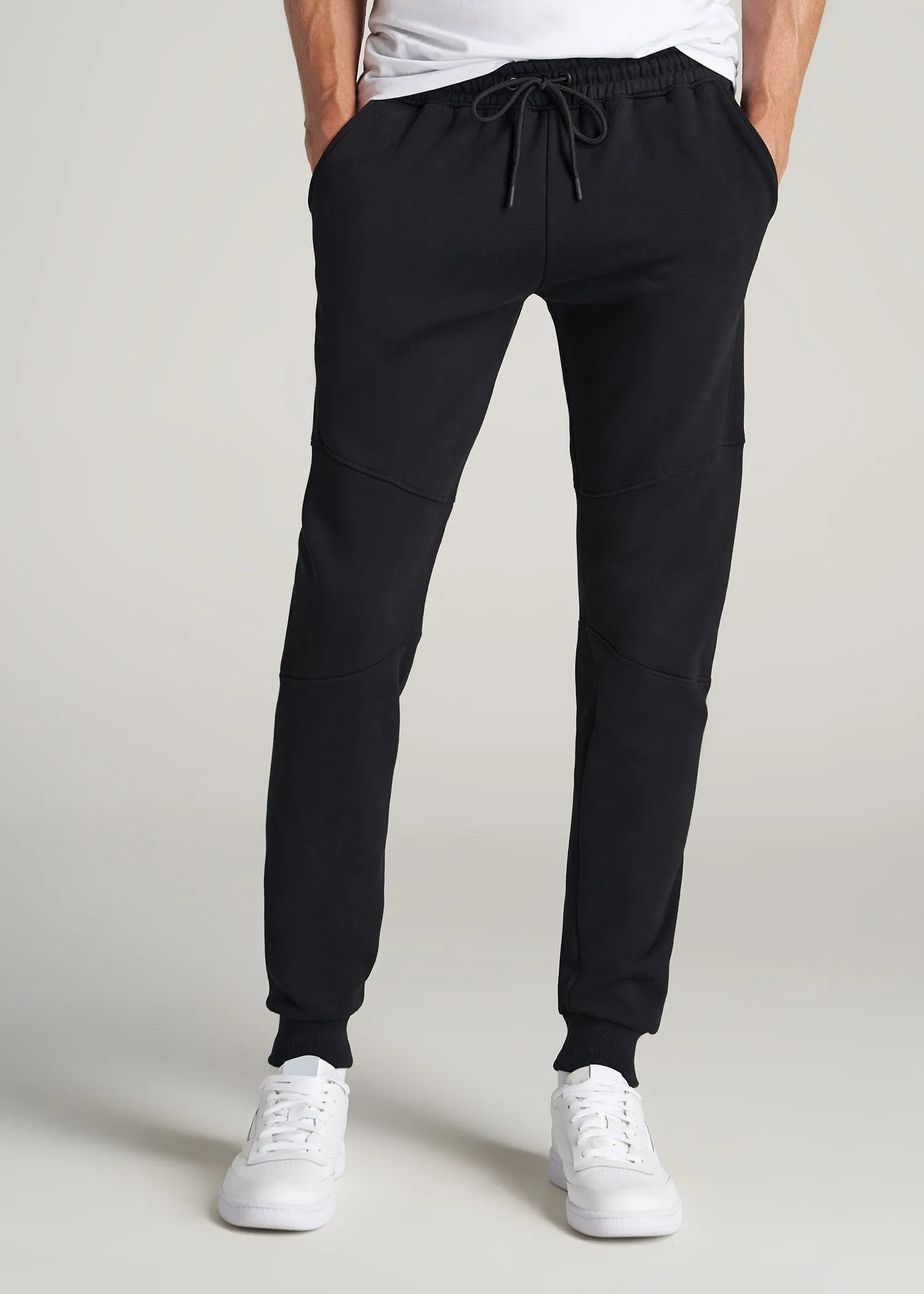 Wearever Fleece Joggers for Tall Men in Black