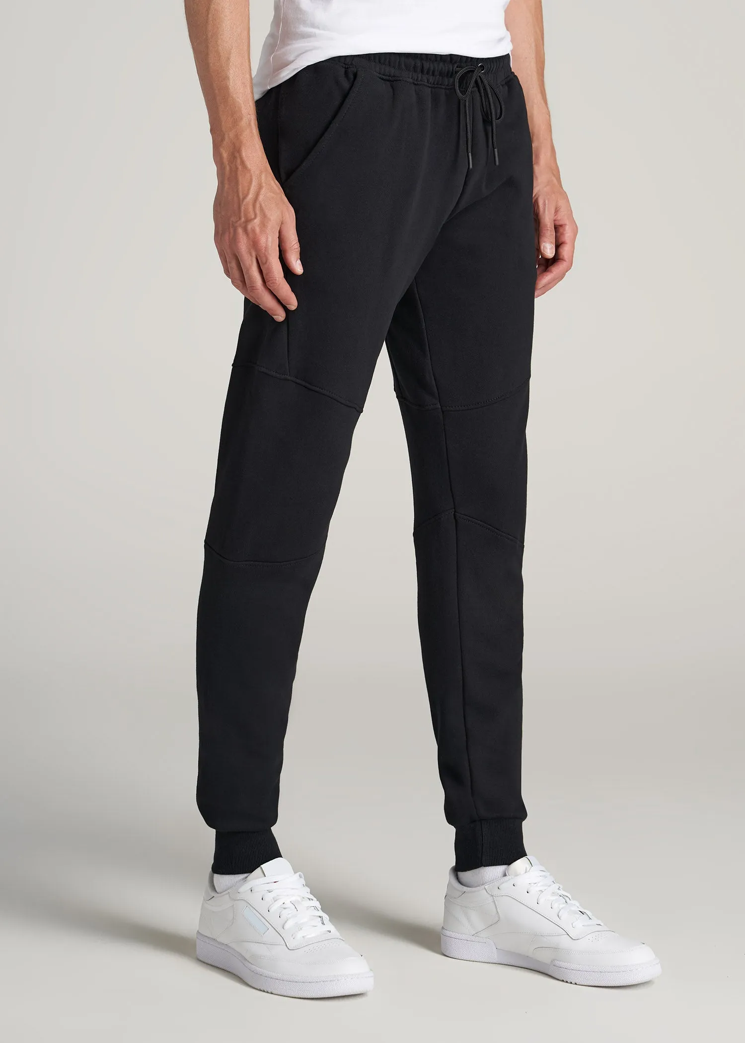 Wearever Fleece Joggers for Tall Men in Black