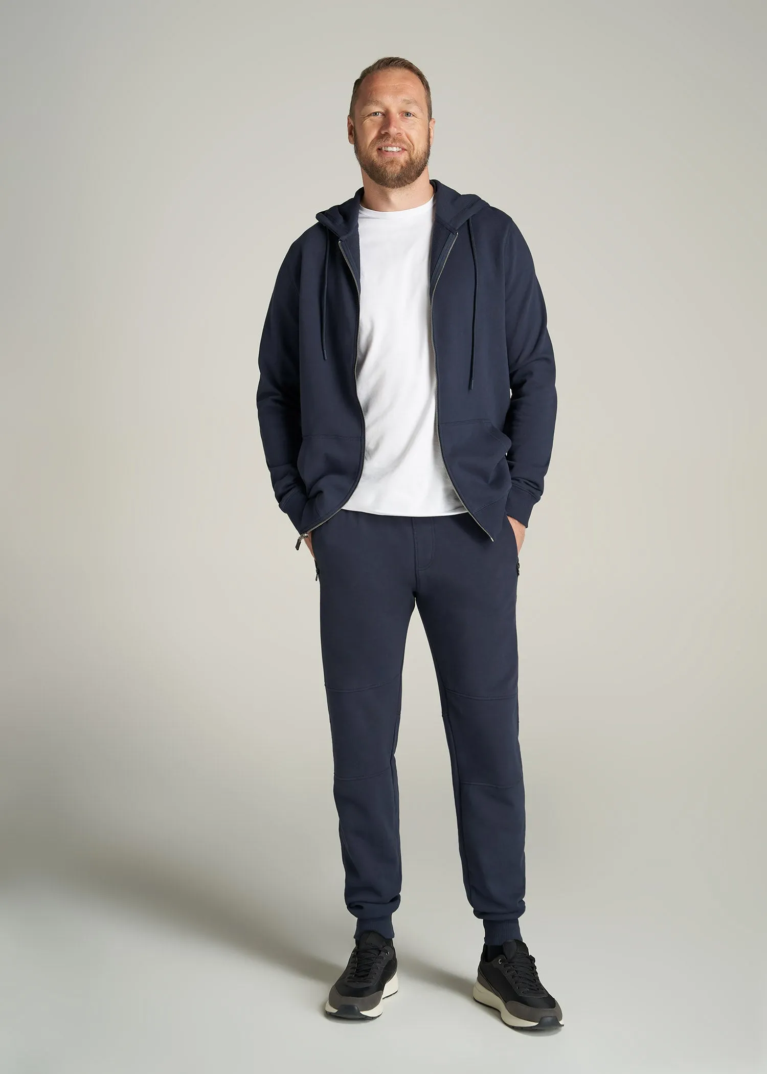 Wearever French Terry Men's Tall Joggers in Navy