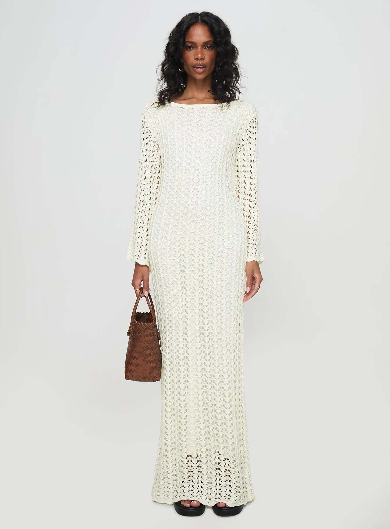 Westy Knit Maxi Dress Cream