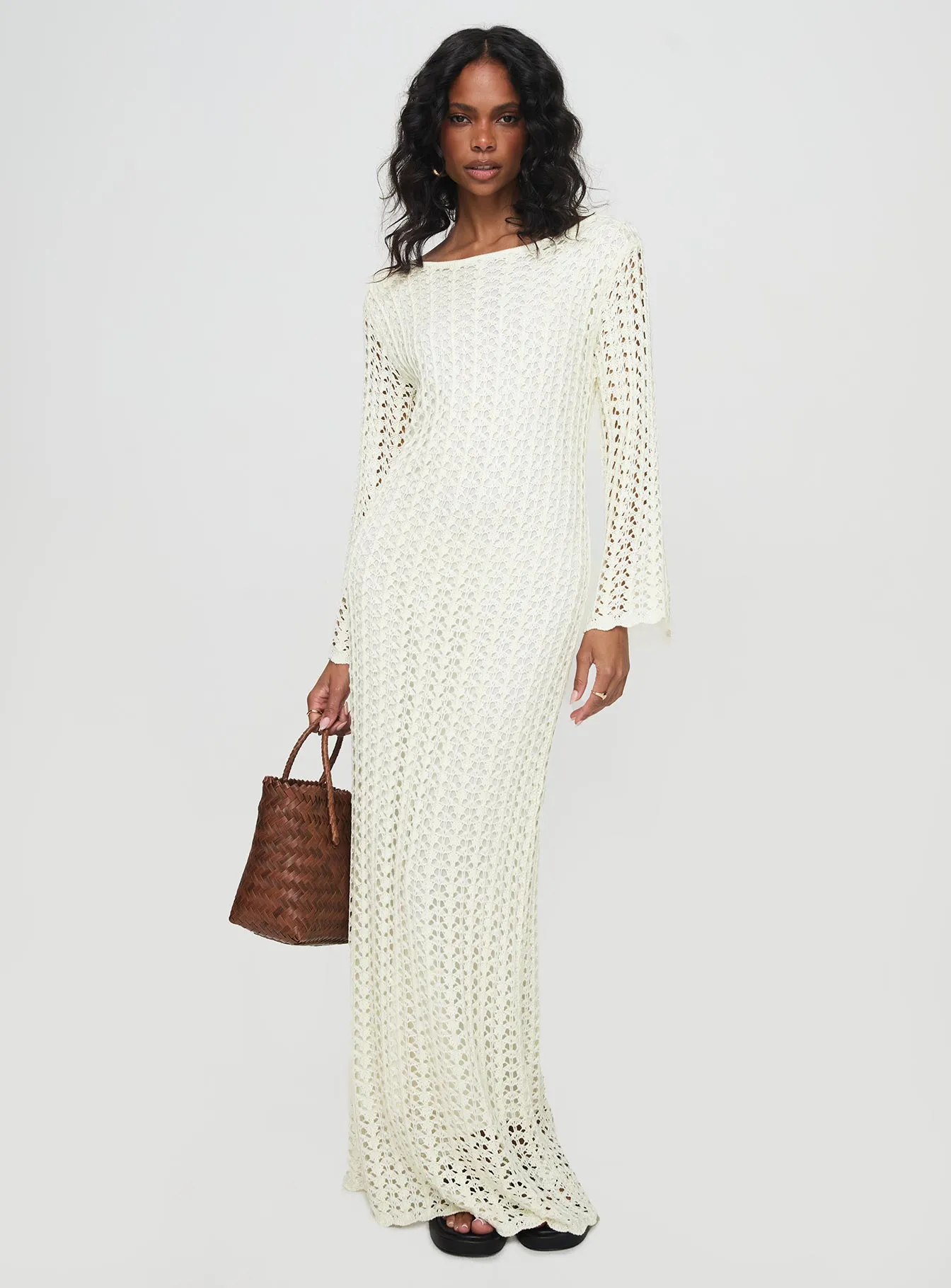 Westy Knit Maxi Dress Cream