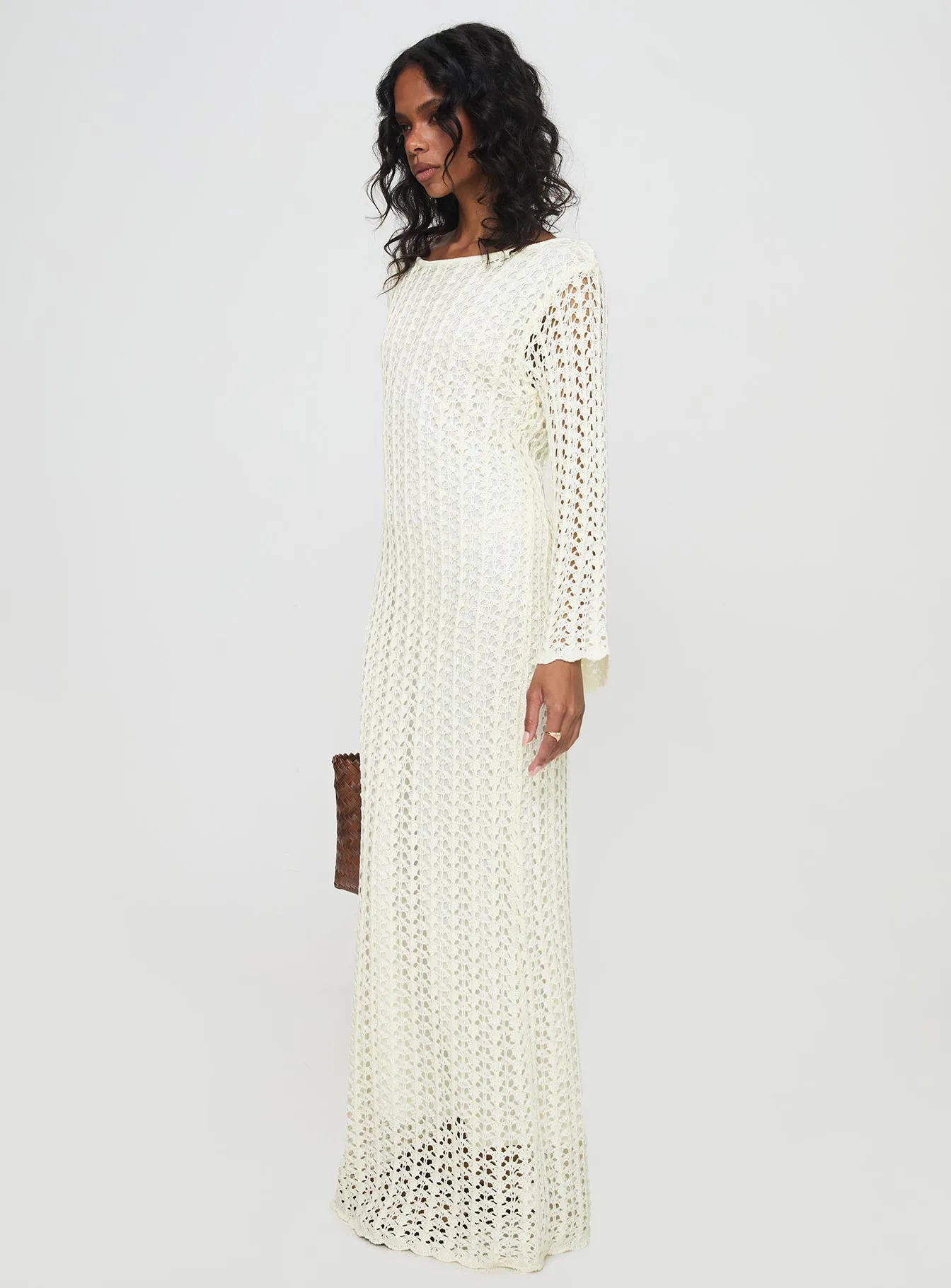 Westy Knit Maxi Dress Cream