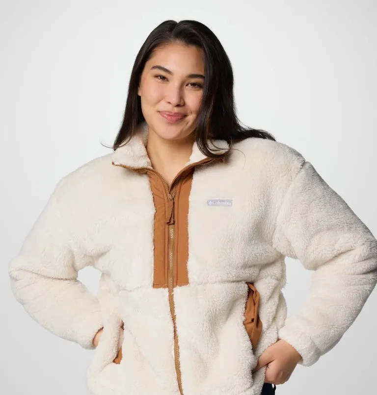 Women's Boundless Discovery Sherpa Full-Zip II Jacket - Chalk/Camel Brown