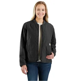 Women's Rain Defender Loose Fit Lightweight Insulated Jacket - Black