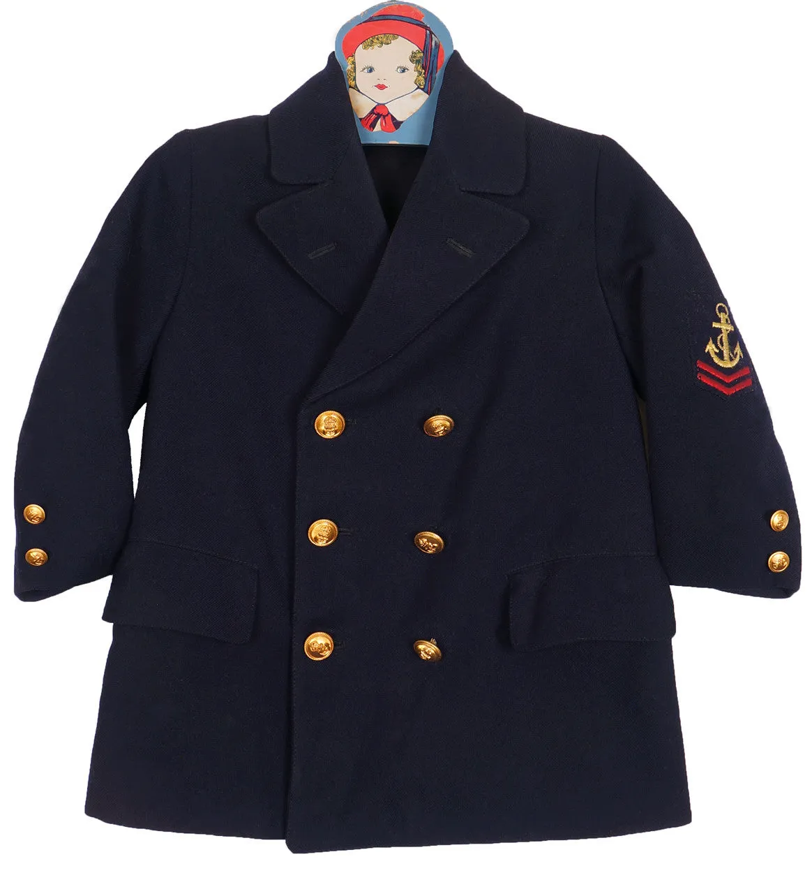 World War 2 Navy HMS Orion Sailors Hat and Coat for Child Size 5