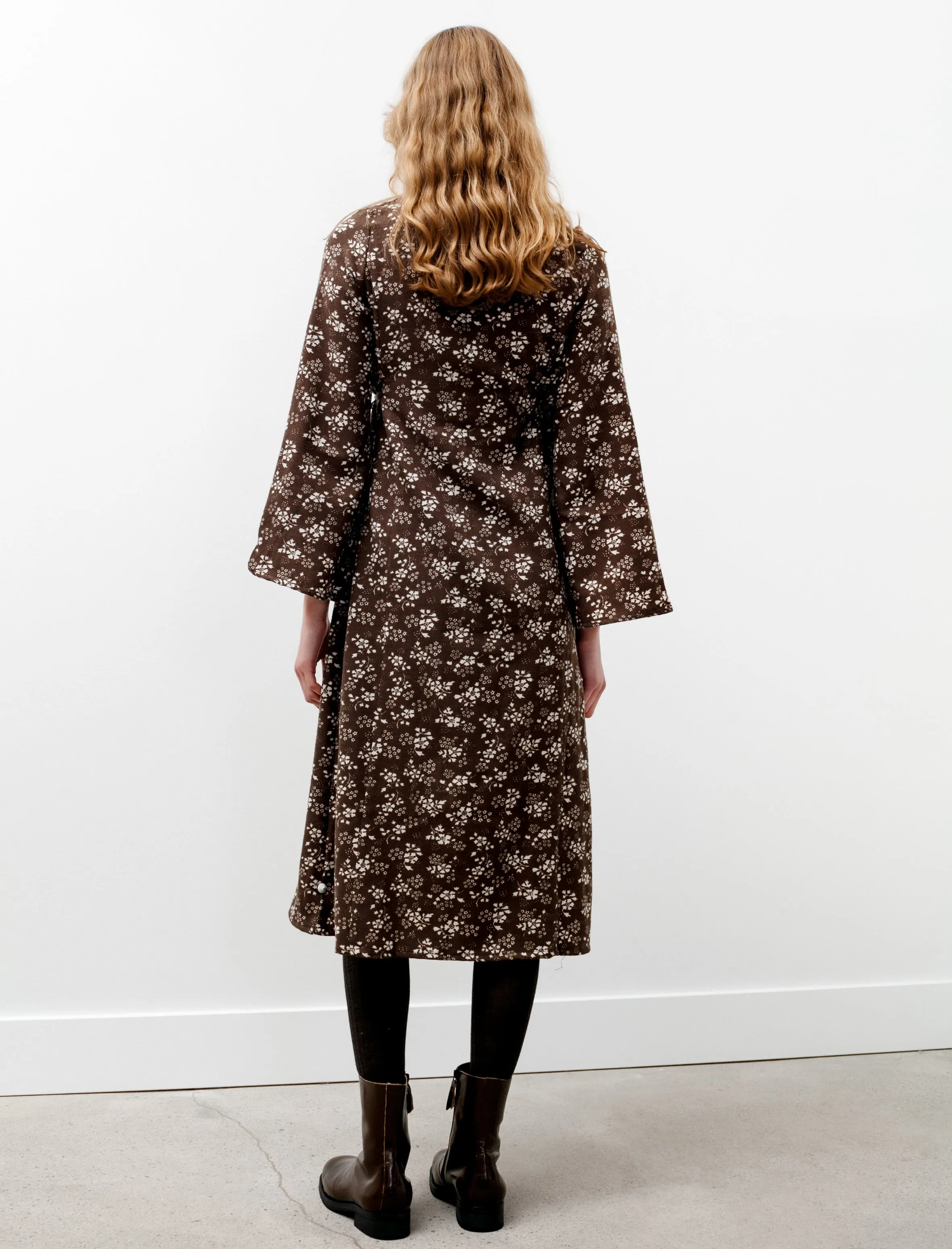 Wrap Dress Wool Viyella Floral