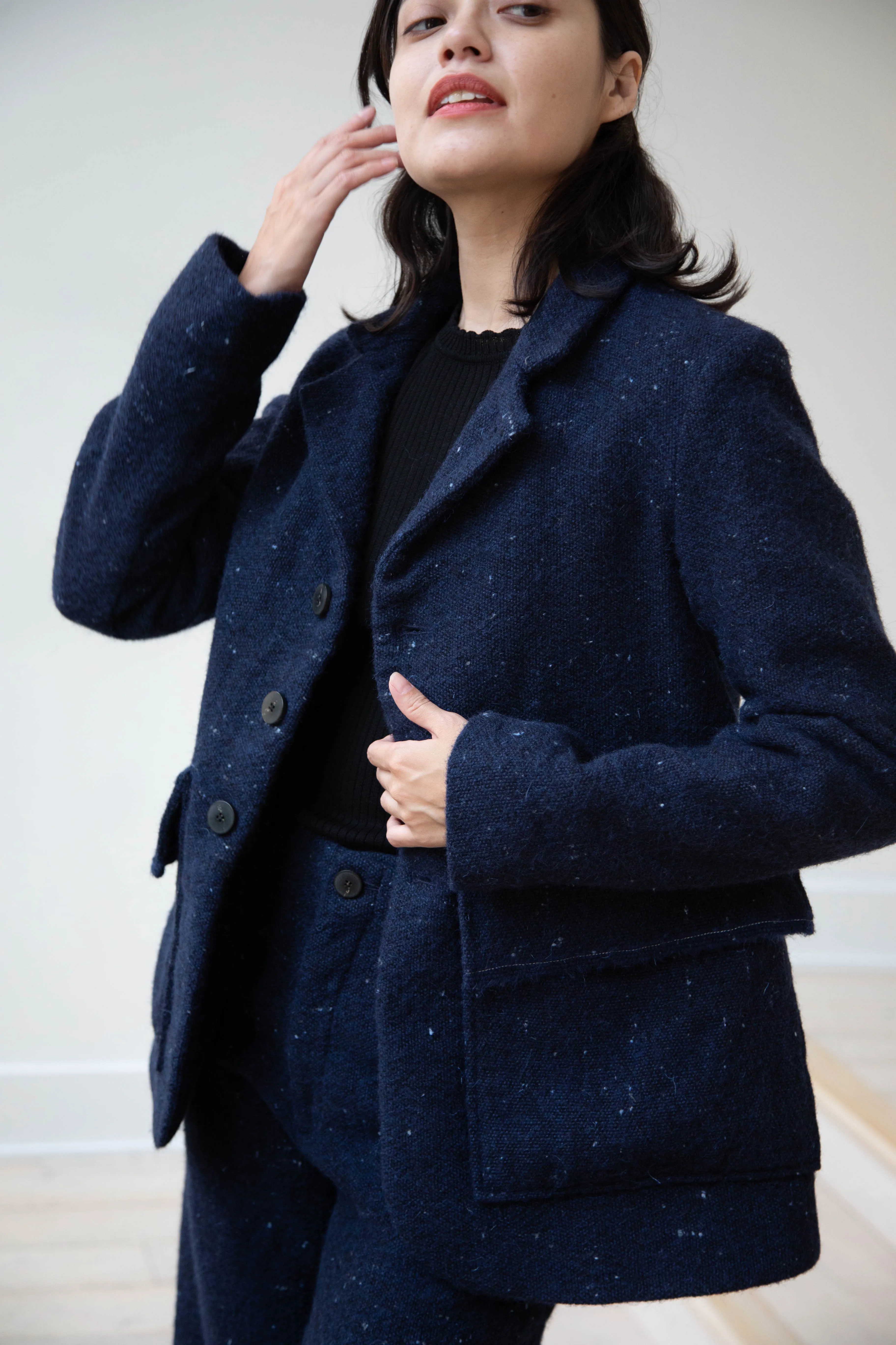 Wright & Doyle | Lucien Jacket in Encre Blue